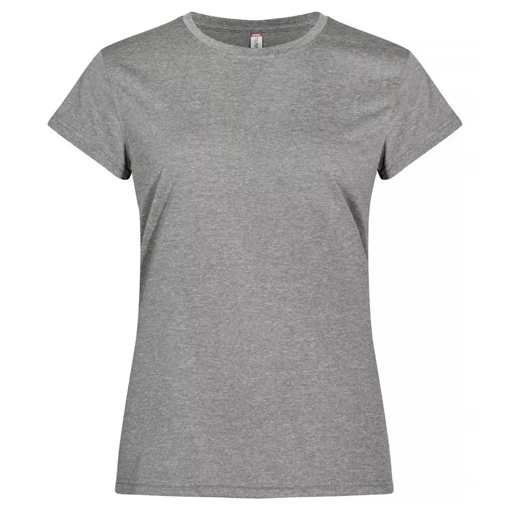 Clique - Basic Active T-Shirt, Verriegelung, für Damen, Grau, Größe XS