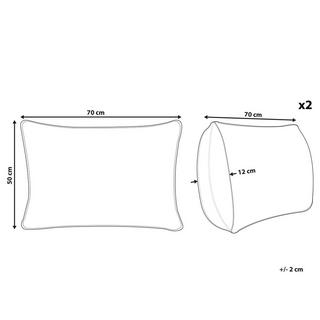 Beliani Set di 2 cuscini en Poliestere Scandinavo ALMYROS  