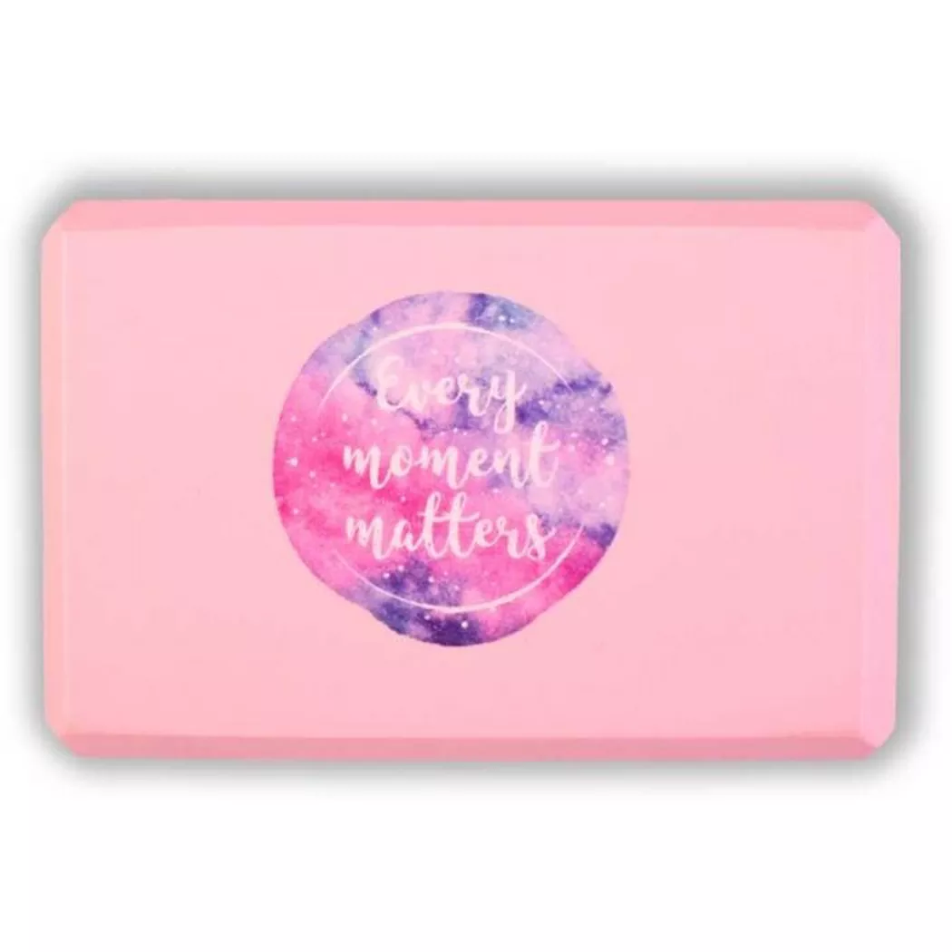 Doggy - "Yoga-Baustein ""Every Moment Matters"" (Jeder Moment zählt) Yoggys", One Size, Rosa
