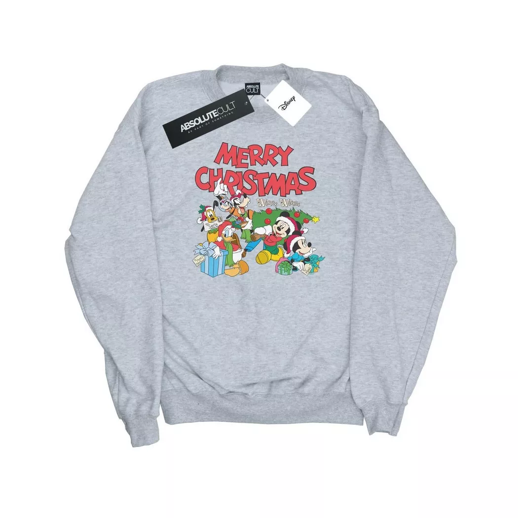 Disney - Mickey Mouse And FriendsWinter Wishes Sweatshirt, für Herren, Grau, Größe XXL