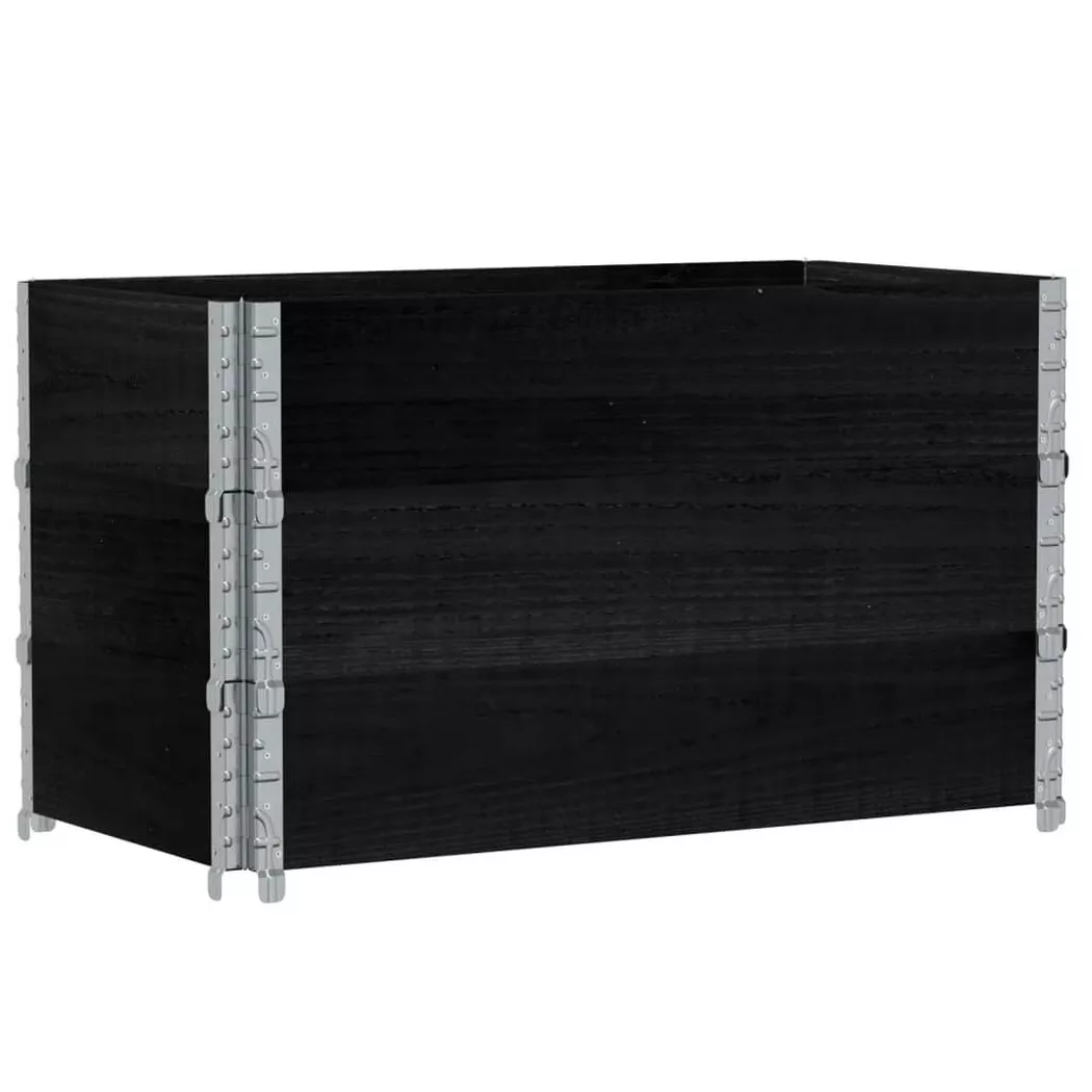 VidaXL - Pflanzkübel kiefernholz, One Size, Schwarz