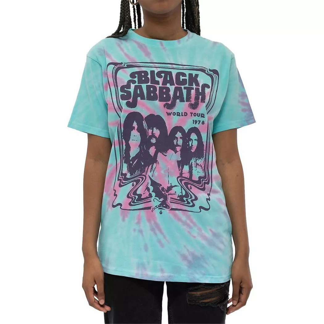 Black Sabbath - World Tour 1978 TShirt, für Damen, Grün, Größe M