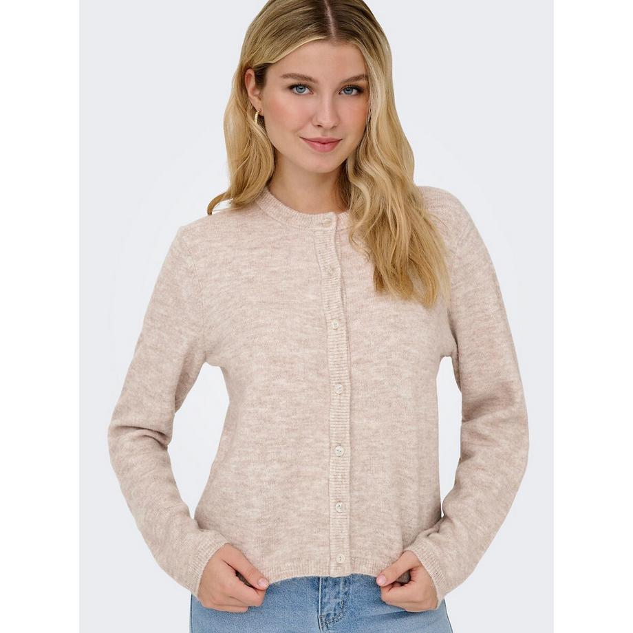 ONLY Cardigan mit geknöpftem Rundhalsausschnitt  
