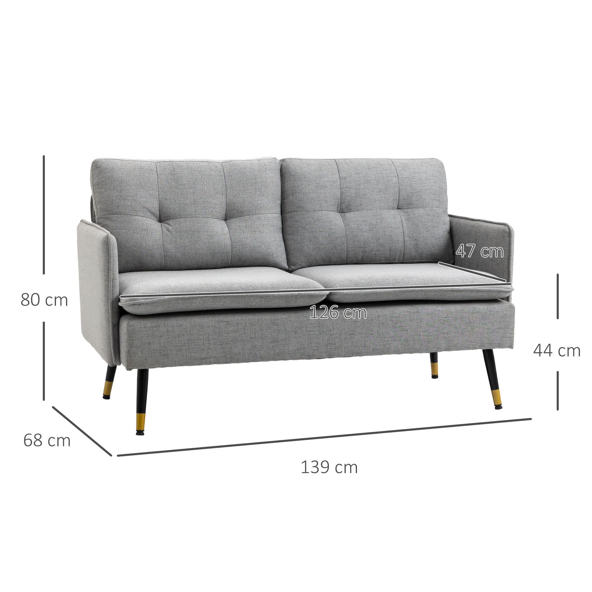 HOMCOM Sofa 2-Sitzer  