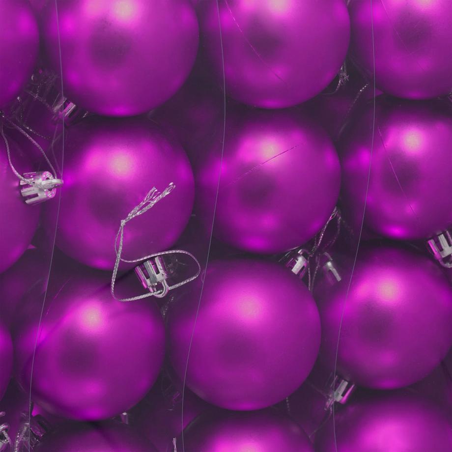 Northix Mattes Weihnachtskugeln-Set  