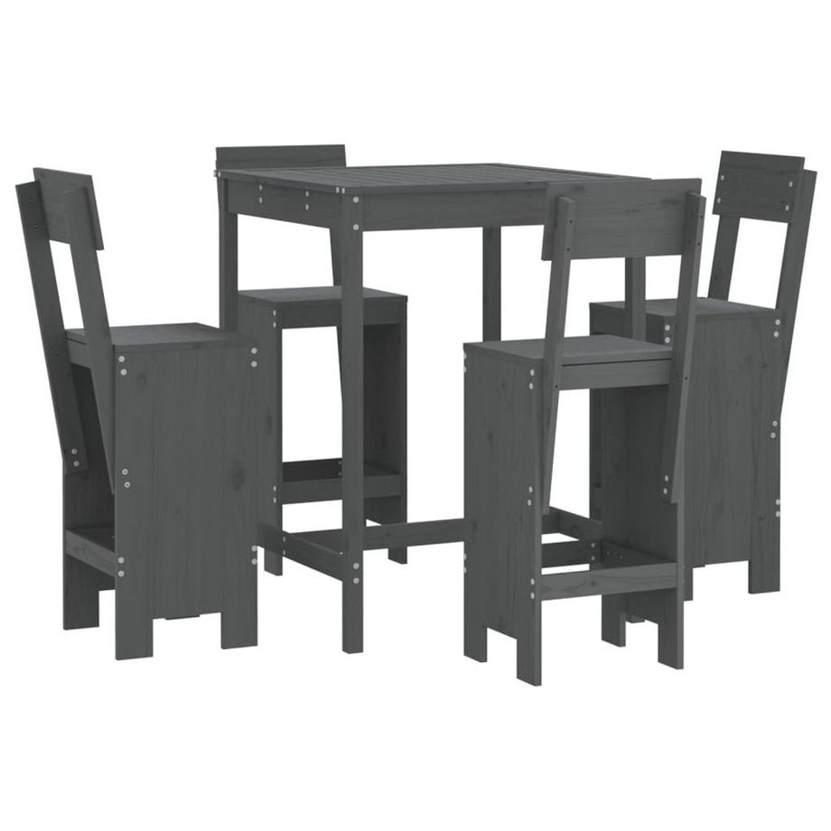 Ensemble de bar de jardin bois de pin