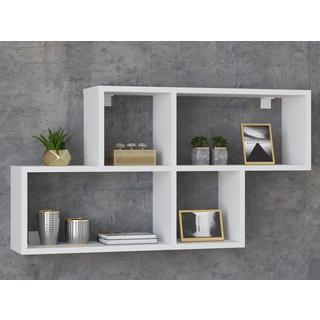 VCM Holz Wandregal Hängeregal Regal Bücherregal Wandboard Deko Board Lusas  