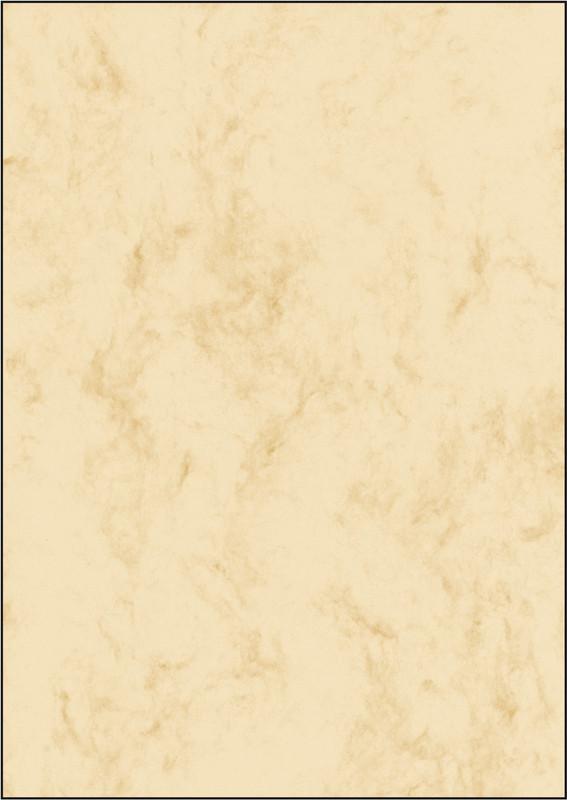 Sigel Carta con motivo decorativo marmorizzato DIN A4 200 g/m² Beige 50 Foglio  