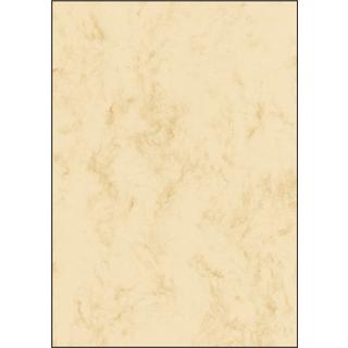 Sigel Carta con motivo decorativo marmorizzato DIN A4 200 g/m² Beige 50 Foglio  