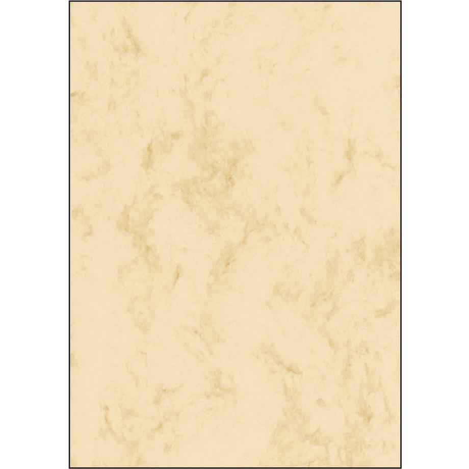 Sigel Carta con motivo decorativo marmorizzato DIN A4 200 g/m² Beige 50 Foglio  