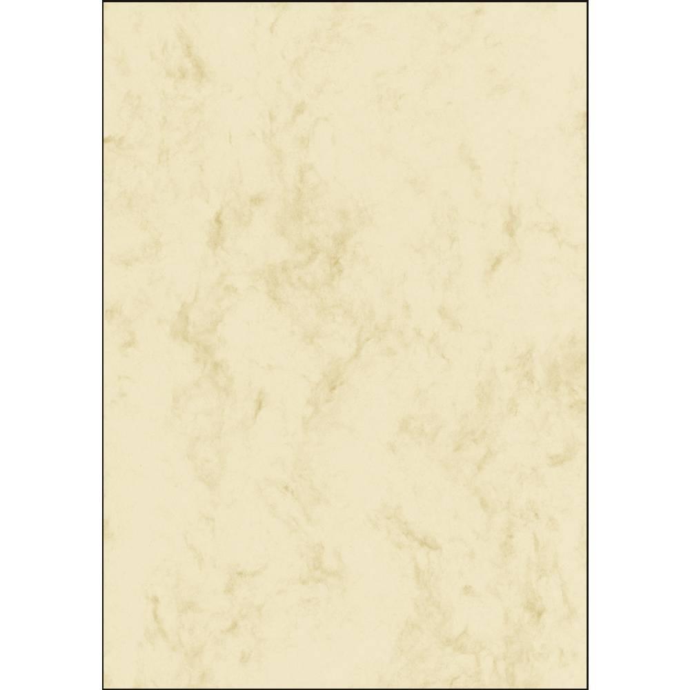 Sigel Carta con motivo decorativo marmorizzato DIN A4 200 g/m² Beige 50 Foglio  