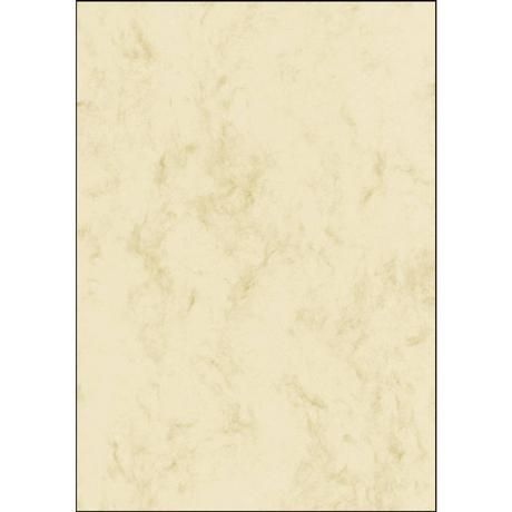 Sigel Motivpapier Marmor DIN A4 200 g/m² Beige 50 Blatt  