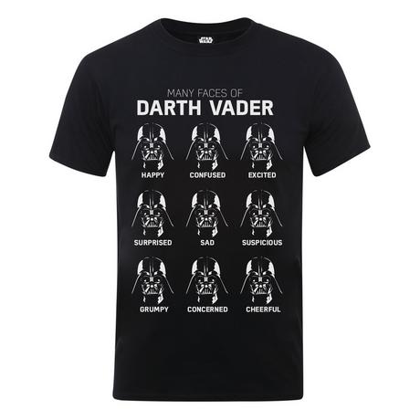 STAR WARS  Many Faces Of Darth Vader TShirt 