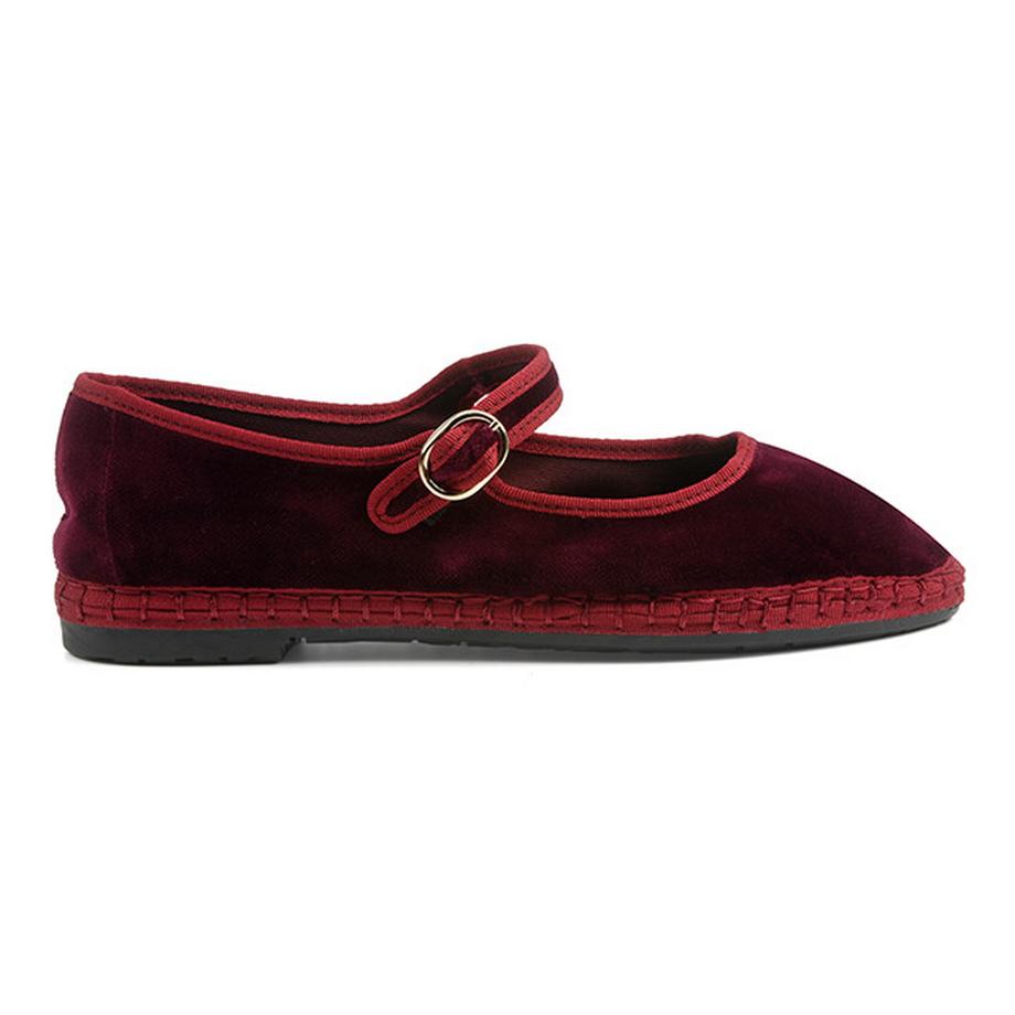 Flabelus Mary Jane Ballerines en Velours  