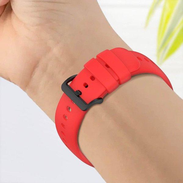 Avizar  Bracelet Oppo Watch 3 Pro Silicone Rouge 