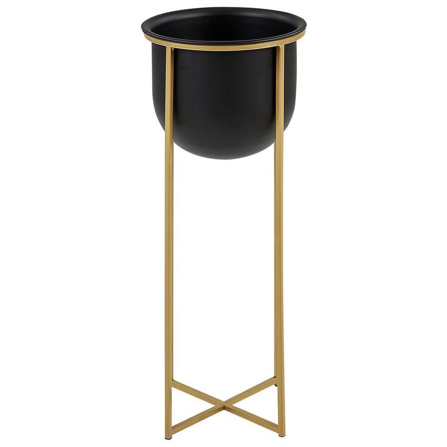 Beliani Set di 2 vasi rialzati per piante en Ferro Moderno THUJA  