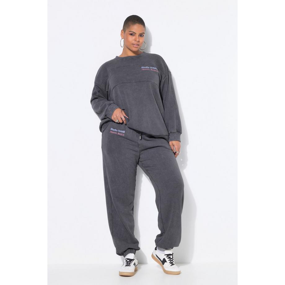 Studio Untold Jogginghose Wide Legs Elastikbund  