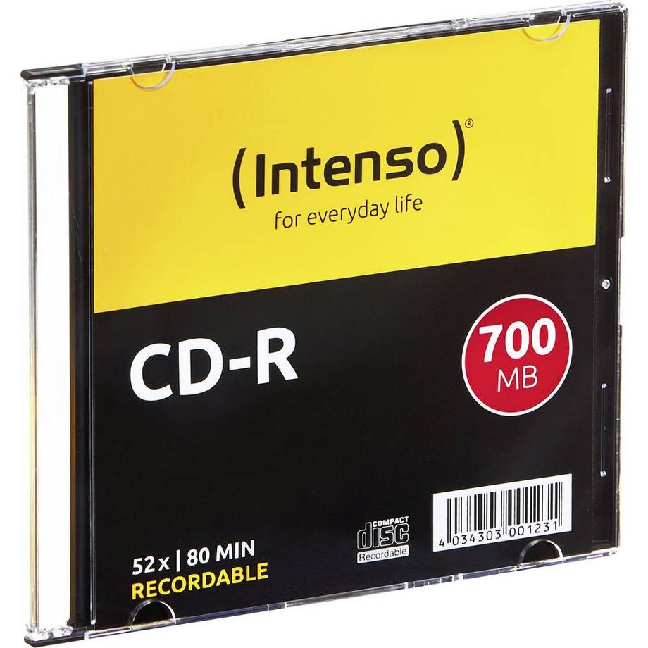 Intenso  Intenso 1001622 CD-R 80 vergine 700 MB 10 pz. Slim case 