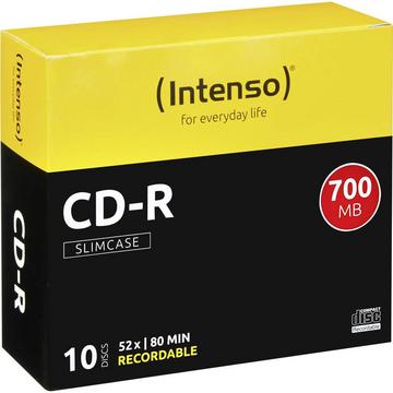 Intenso 1001622 CD-R 80 vergine 700 MB 10 pz. Slim case