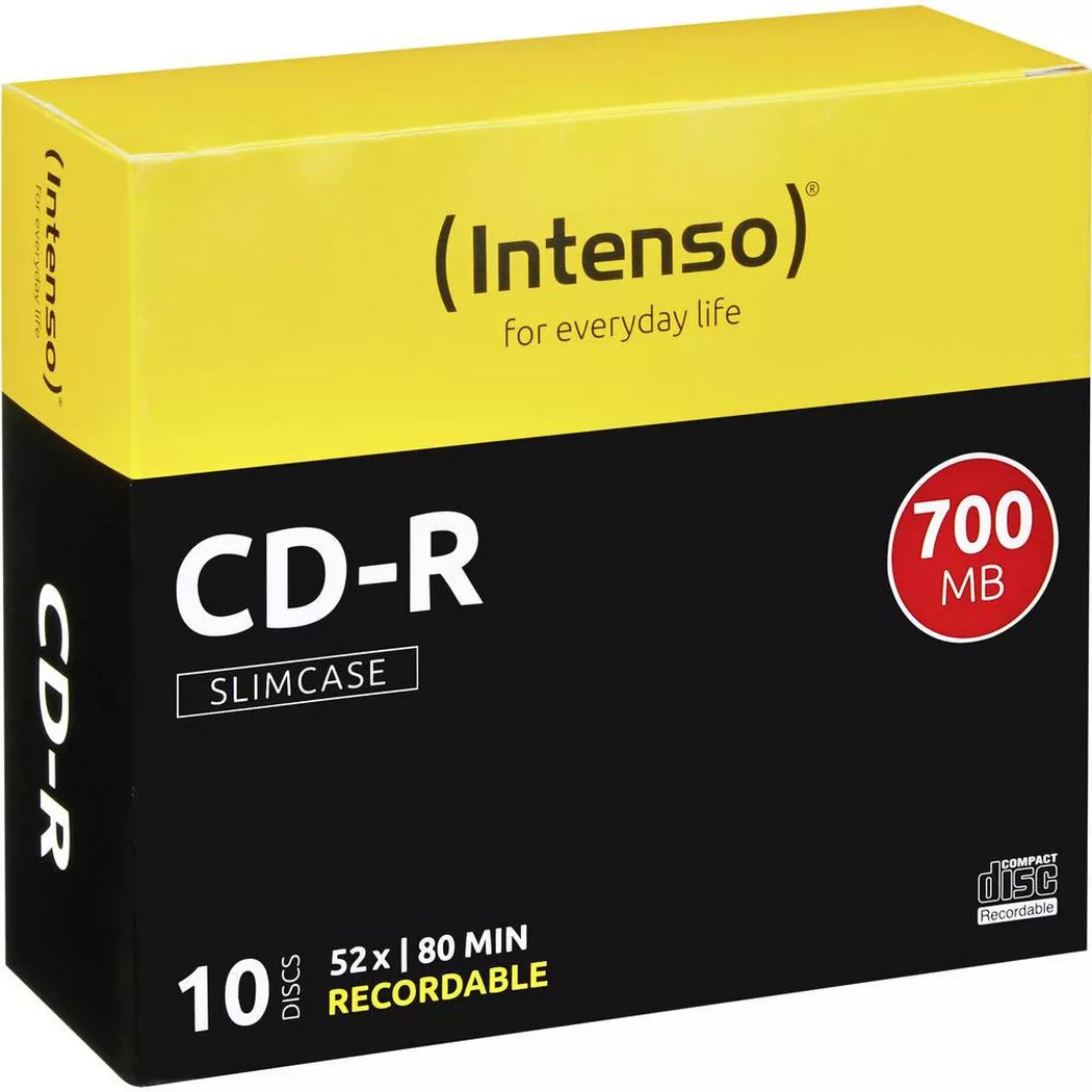 Intenso 1001622 CD-R 80 Rohling 700 MB 10 St. Slimcase