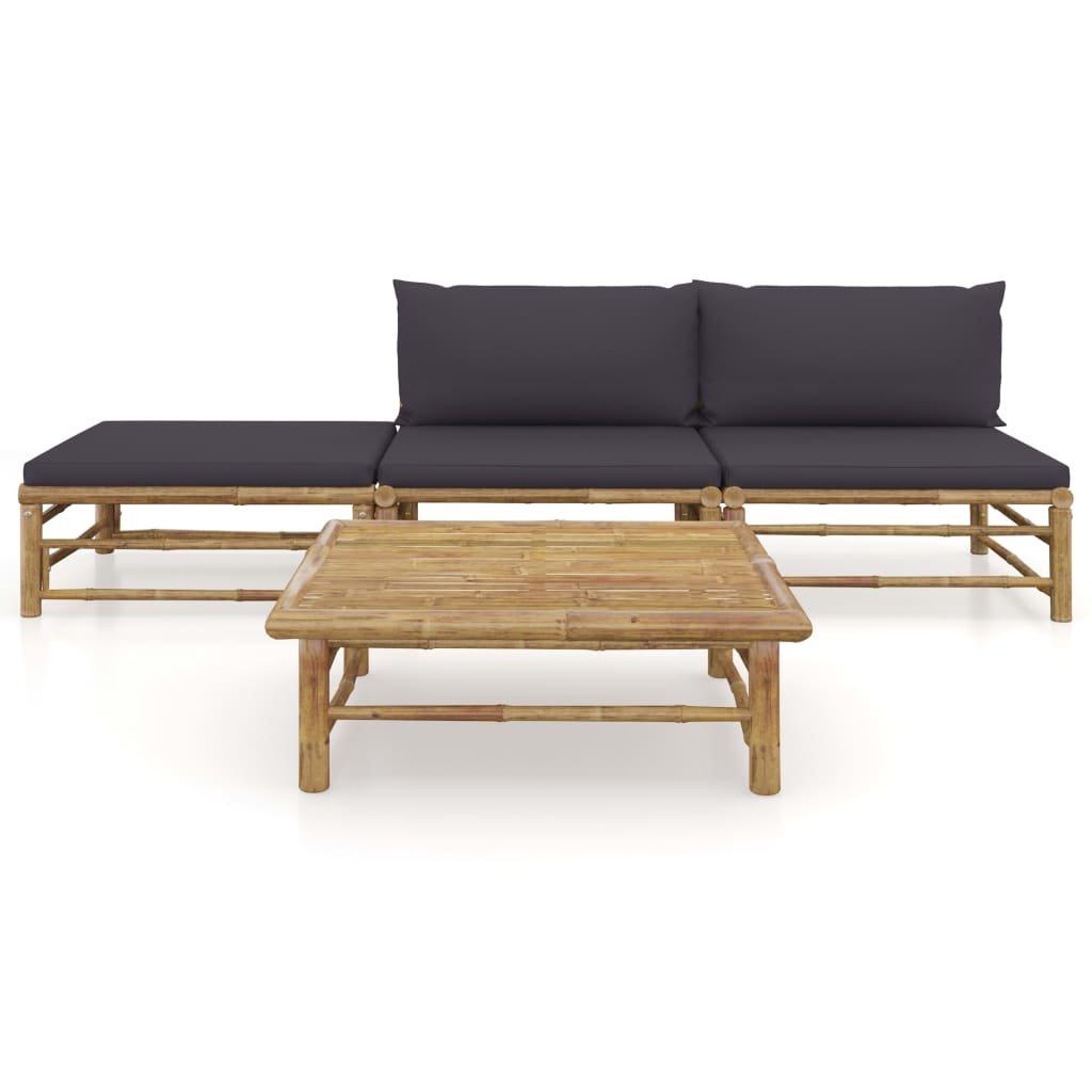 VidaXL Garten-lounge-set bambus  