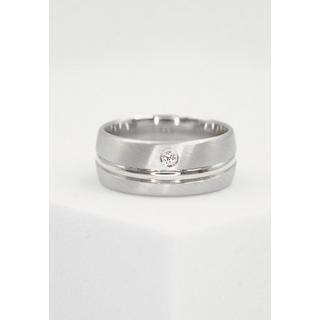 MUAU Schmuck  Bague de partenaire en argent 925 Zircone 