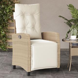 VidaXL Gartensessel verstellbar poly-rattan  