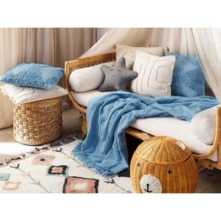 Beliani Couverture en Coton Boho Khari  