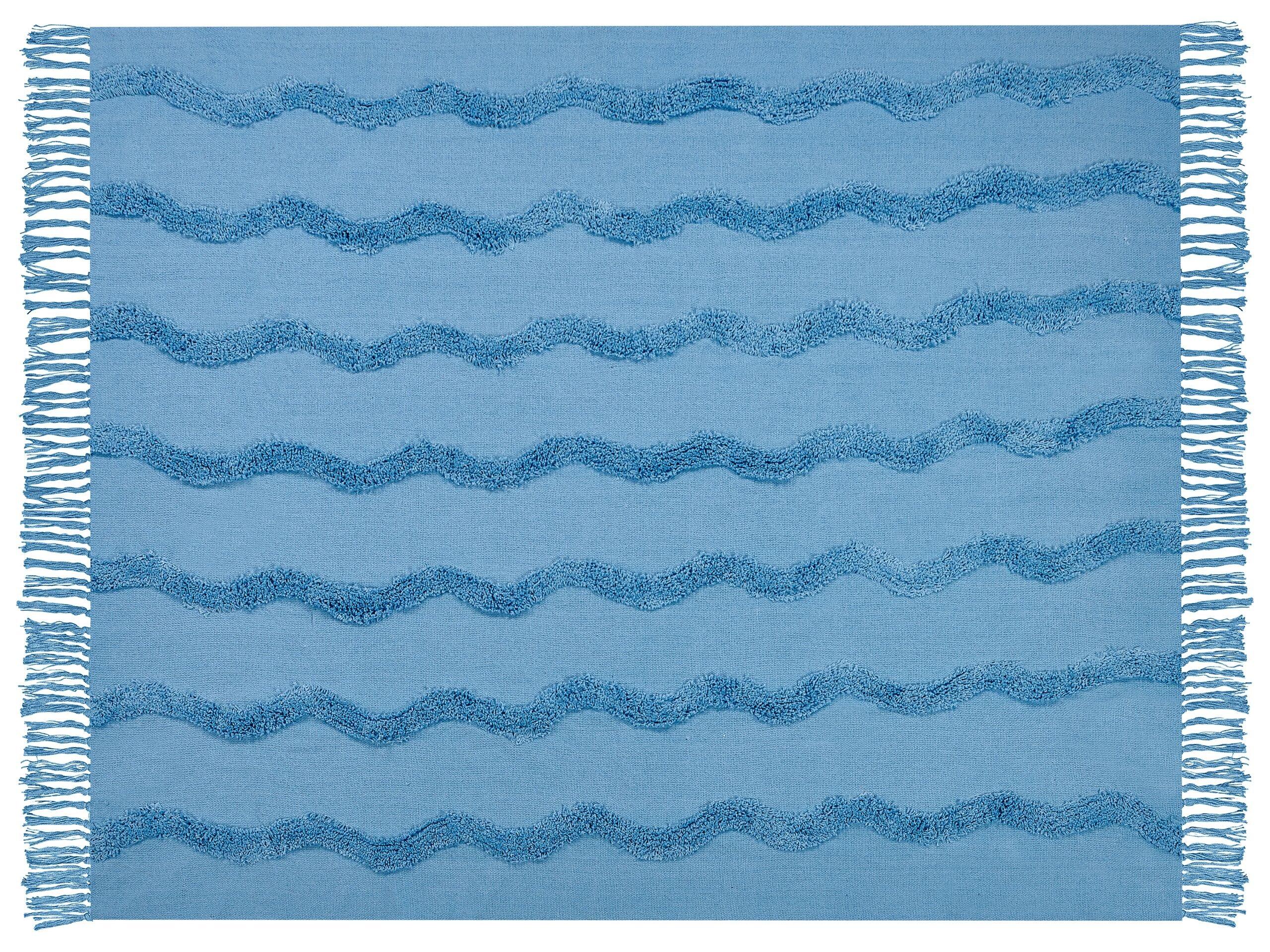 Beliani Couverture en Coton Boho Khari  