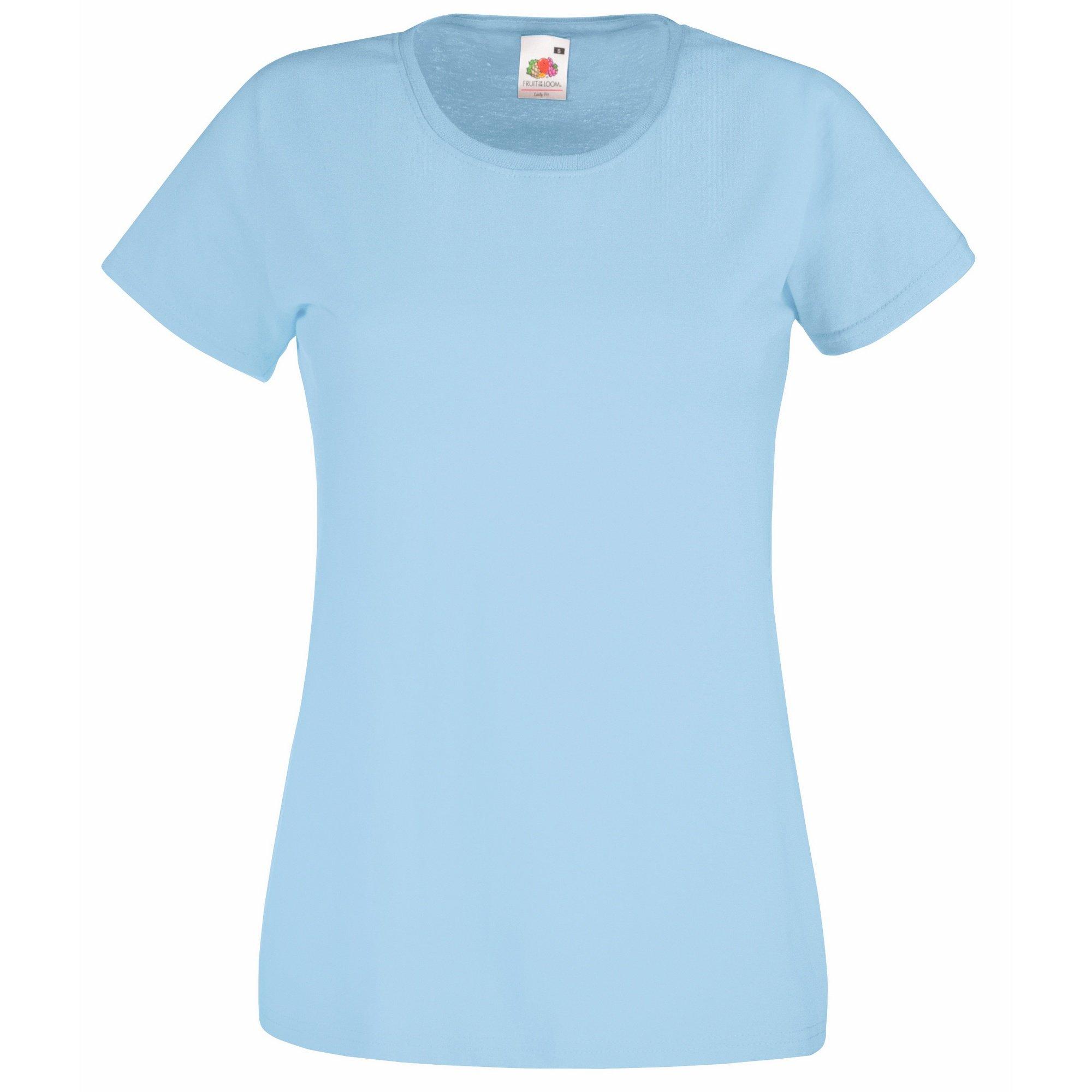 Image of Ladyfit Tshirt Damen Himmelblau XS