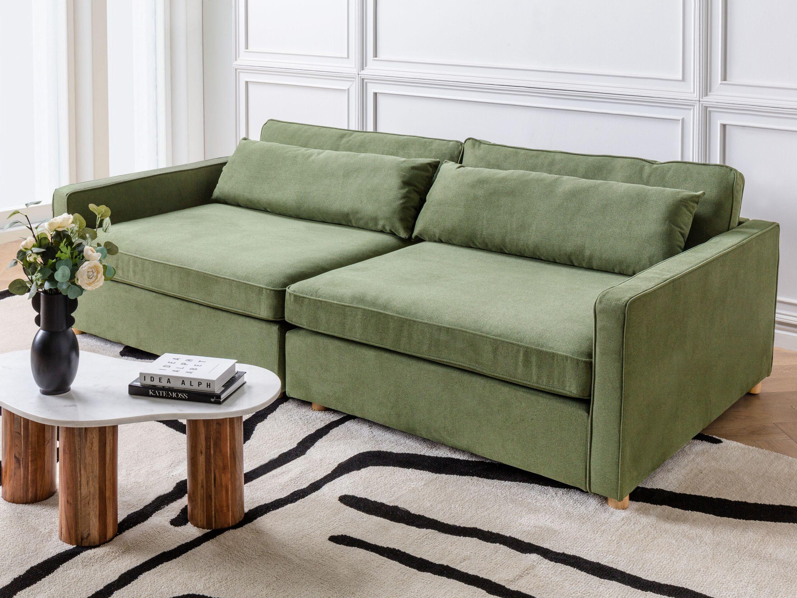 Beliani 3 Sitzer Sofa aus Polyester Modern VINSTRA  