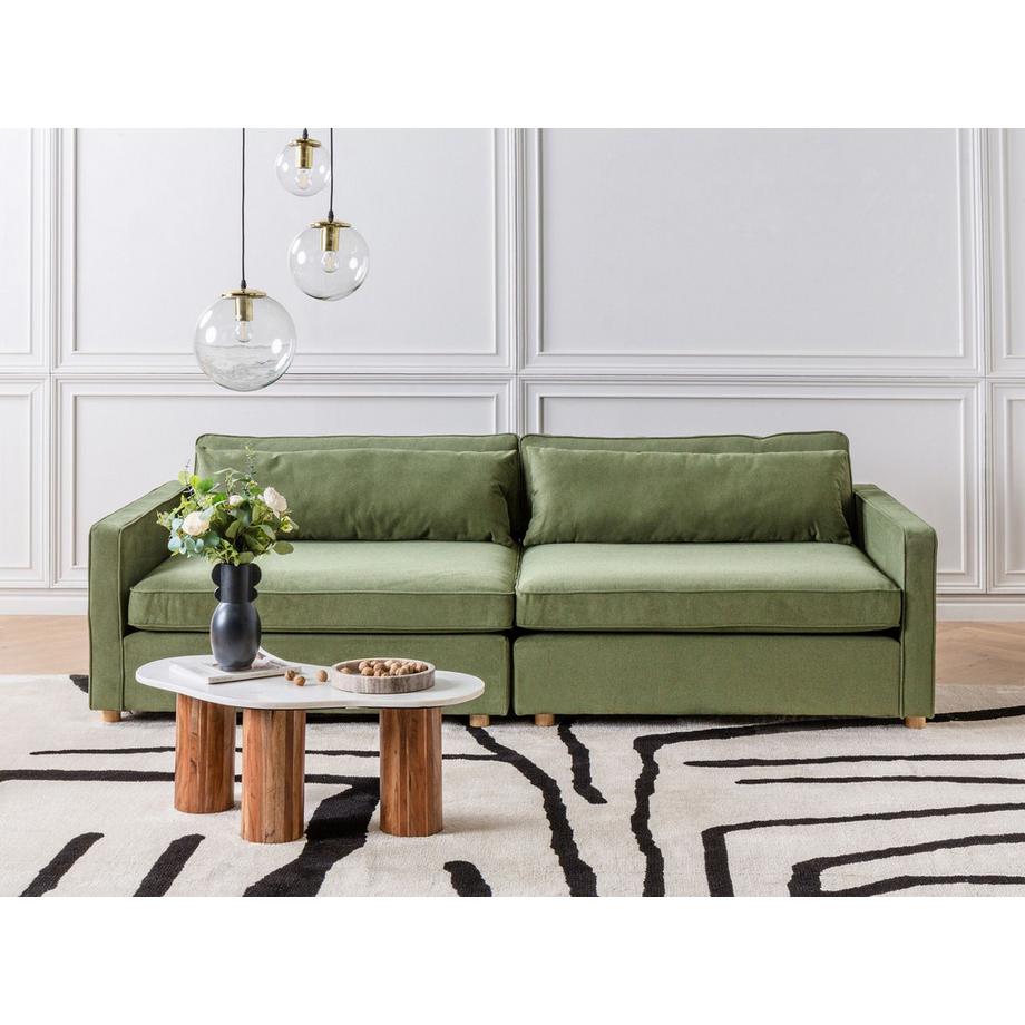 Beliani 3 Sitzer Sofa aus Stoff Modern VINSTRA  