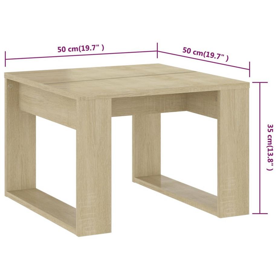 VidaXL tavolino da caffè Legno multistrato  