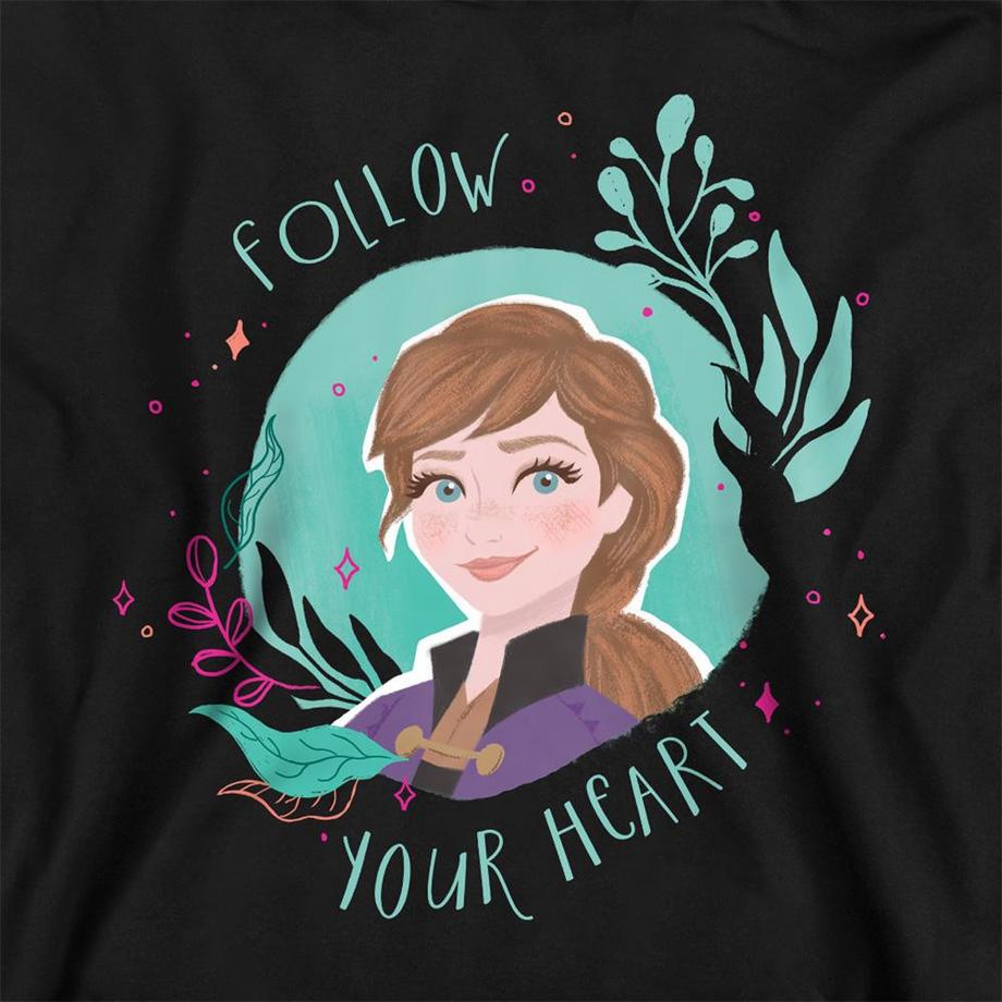 FROZEN  Sweat À Capuche Motif Anna Follow Your Heart 