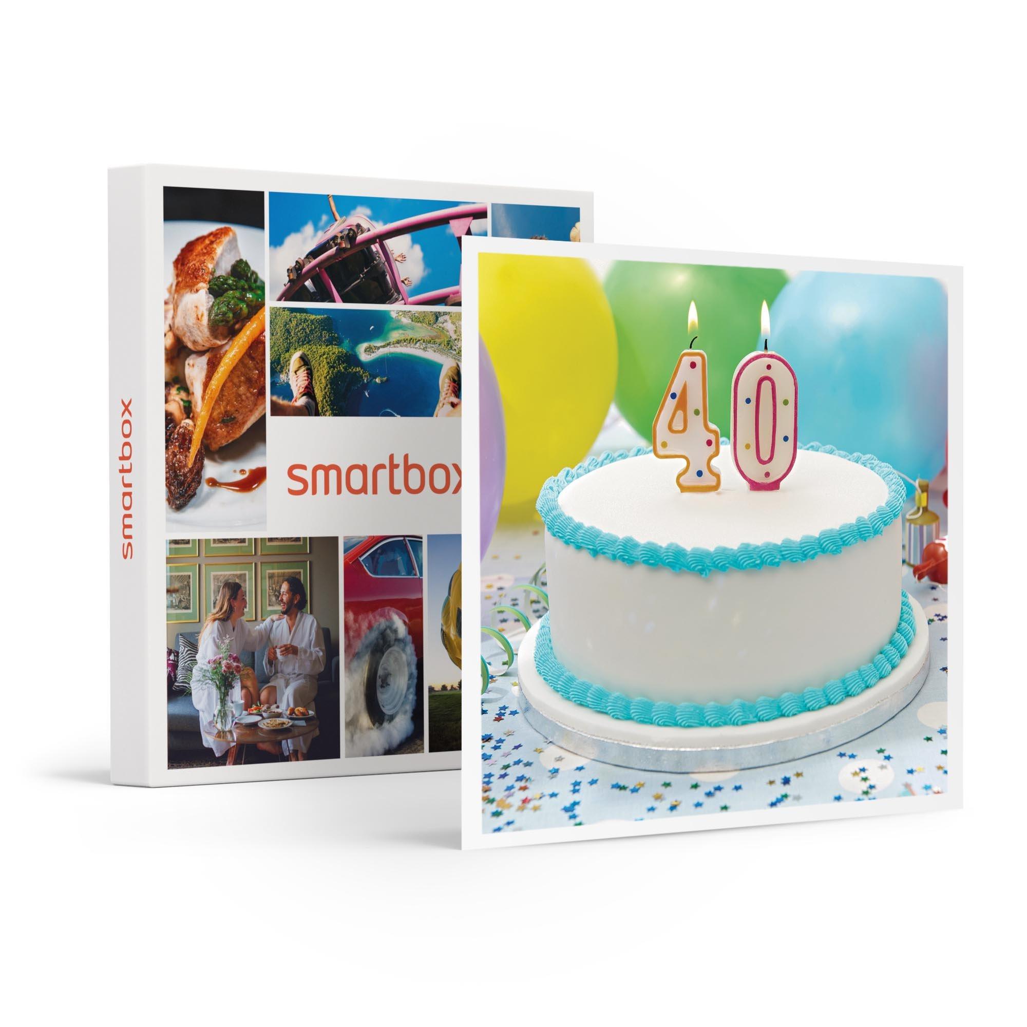 Smartbox Buon compleanno! Viaggi, cene, avventure o pause benessere per i  tuoi 40 anni - Cofanetto regalo