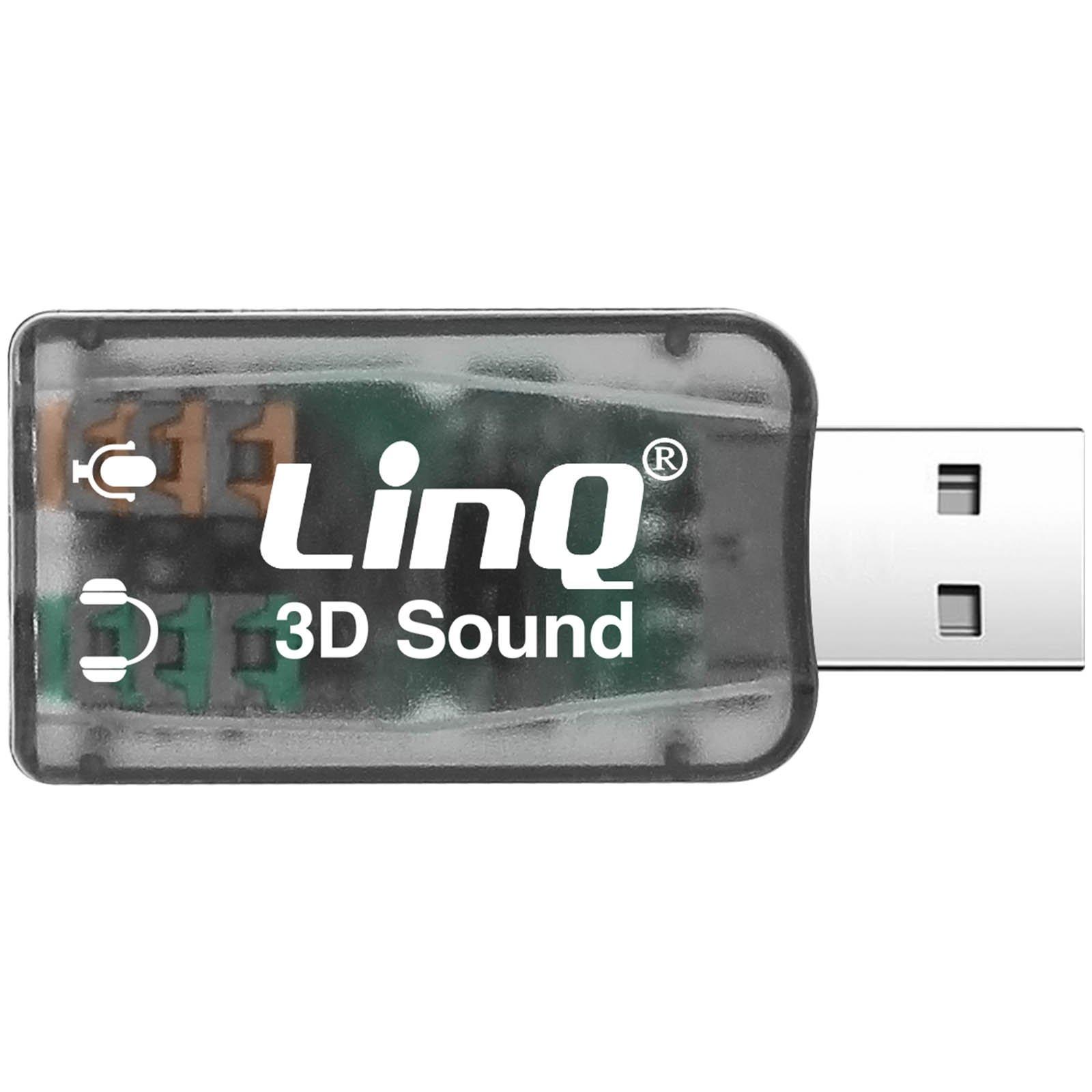 Avizar  Scheda audio USB / 2x Jack 3,5 mm, LinQ 