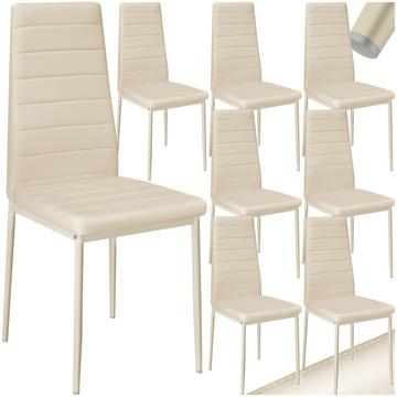 Lot de chaises avec surpiqûre