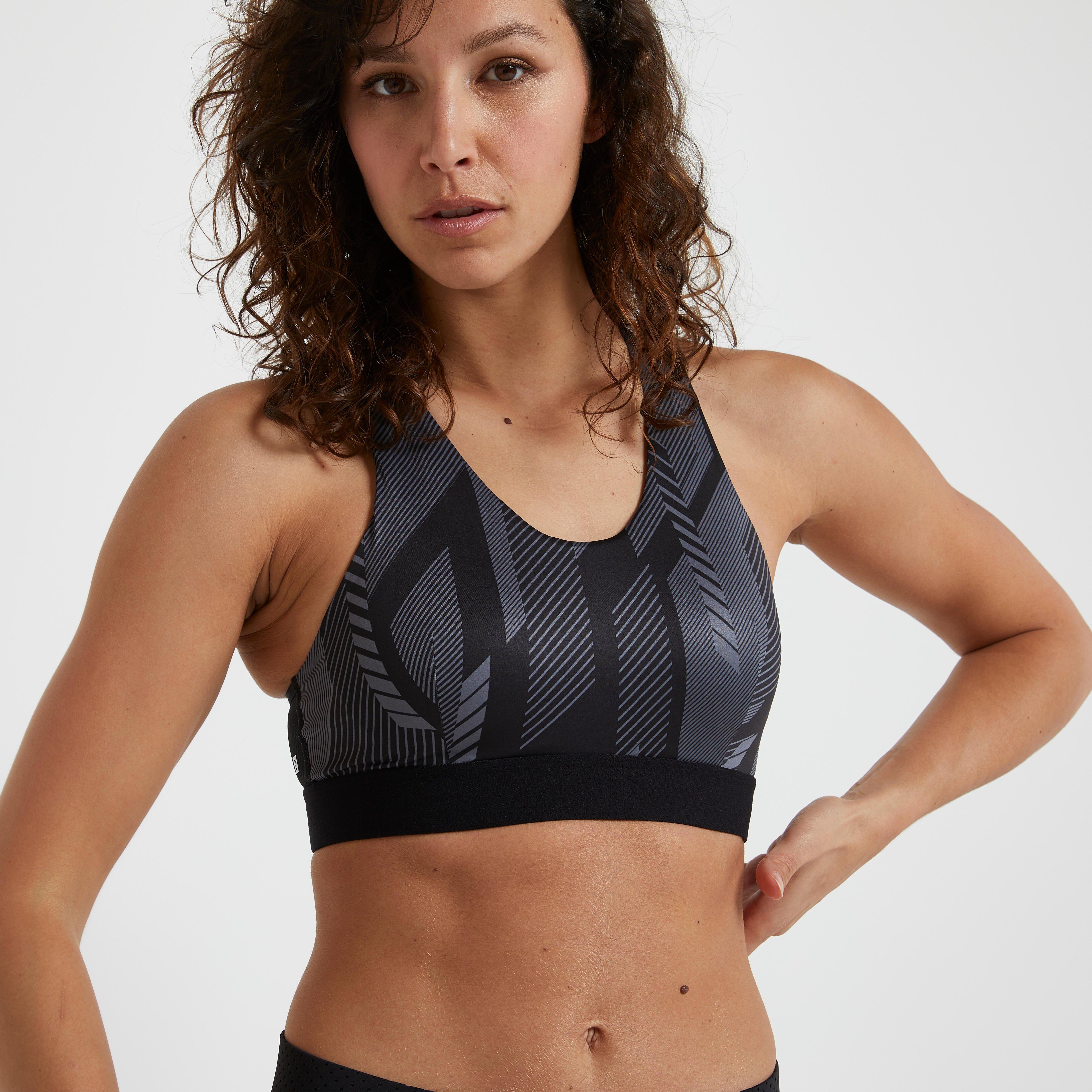Image of Sport-bh - Fit 500 Damen Gewittergrau XL
