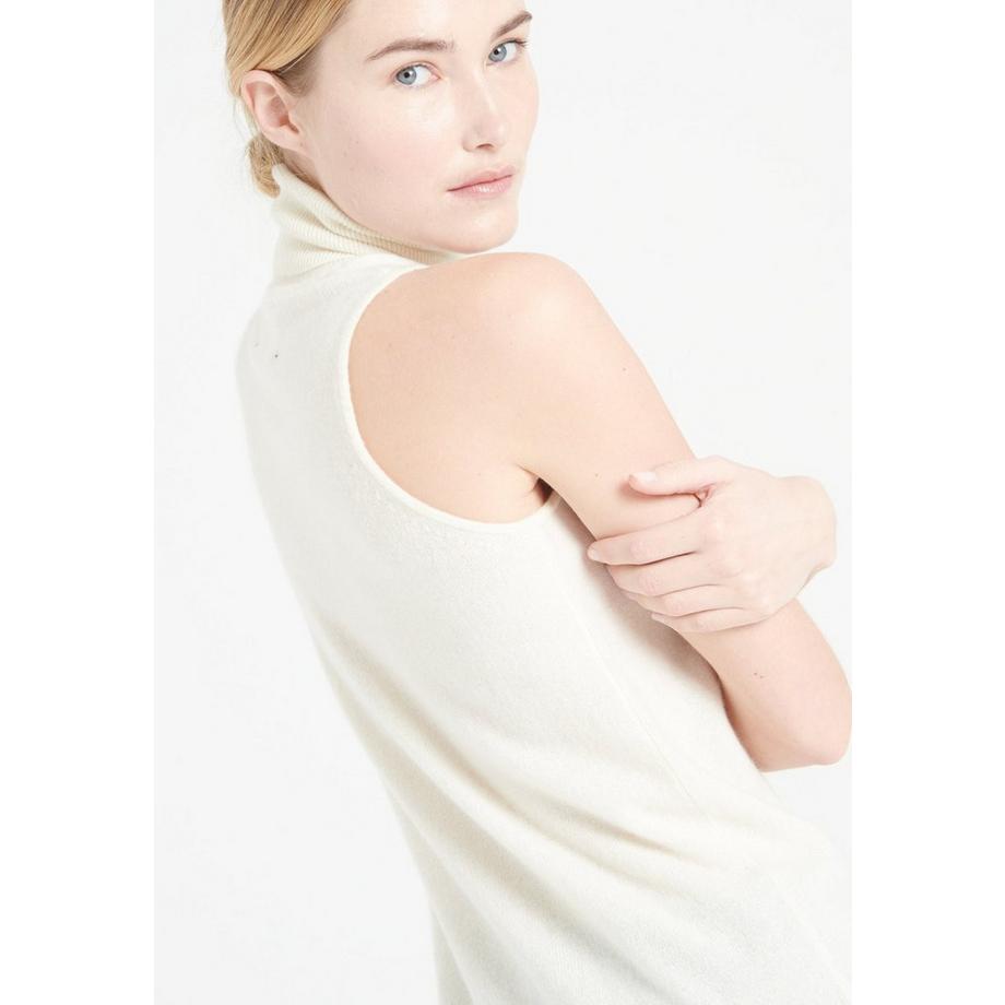 Studio Cashmere8 LILLY 13 Pull Col Roulé Sans Manches  