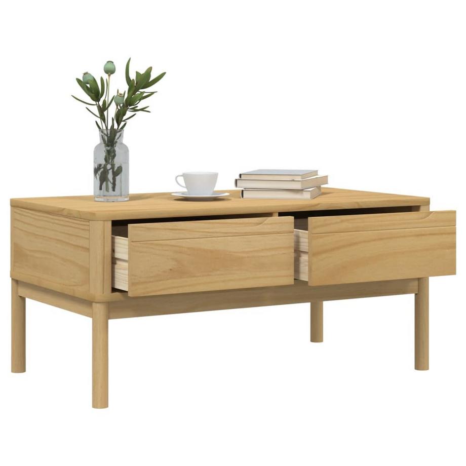 VidaXL Table basse bois de pin  