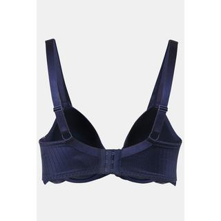 Ulla Popken  Reggiseno con ferretto, coppe morbide, raso, pizzo e coppa B-F 