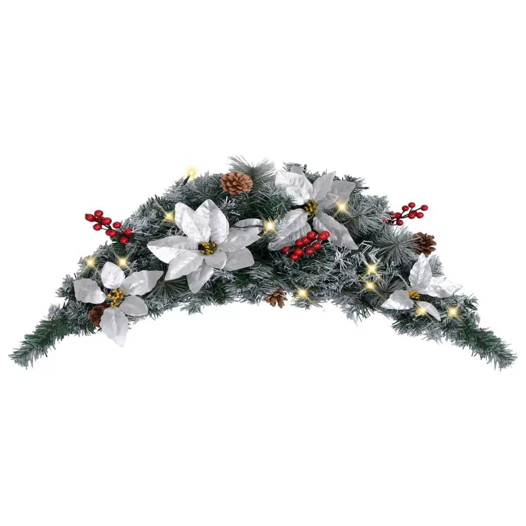 Arche de Noël avec lumières LED Vert 90 cm PVC