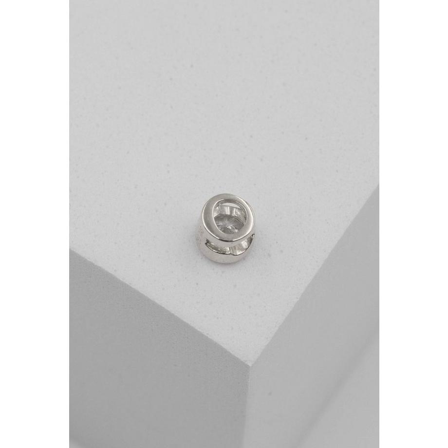 MUAU Schmuck  Solitär Anhänger Zargenfassung Weissgold 750 Diamant 0.25ct. 6x6mm 