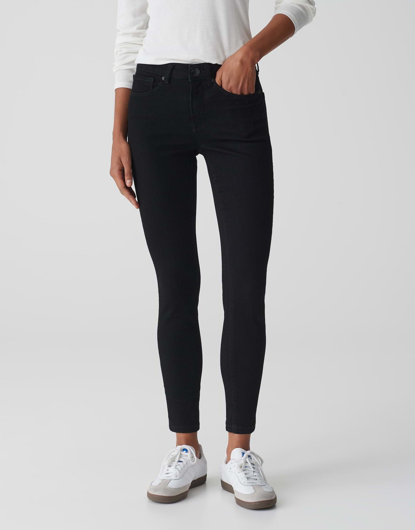 Image of Skinny Jeans Elma Black Figurbetont Damen Schwarz L32/36