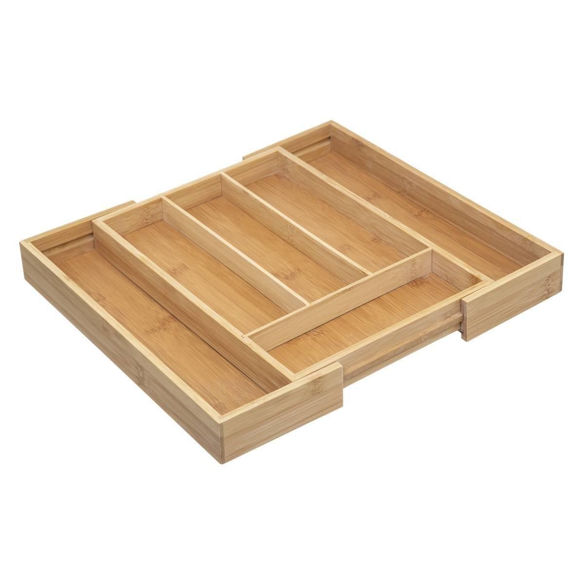 5five Boîte à couverts - 6 compartiments - extensible - bambou  
