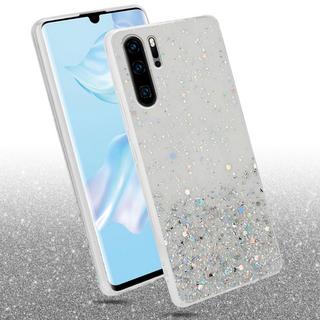 Cadorabo  Housse compatible avec Huawei P30 PRO - Coque de protection en silicone TPU flexible avec paillettes scintillantes 