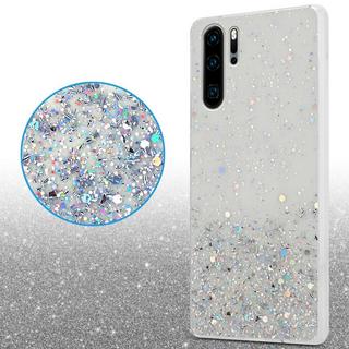 Cadorabo  Housse compatible avec Huawei P30 PRO - Coque de protection en silicone TPU flexible avec paillettes scintillantes 