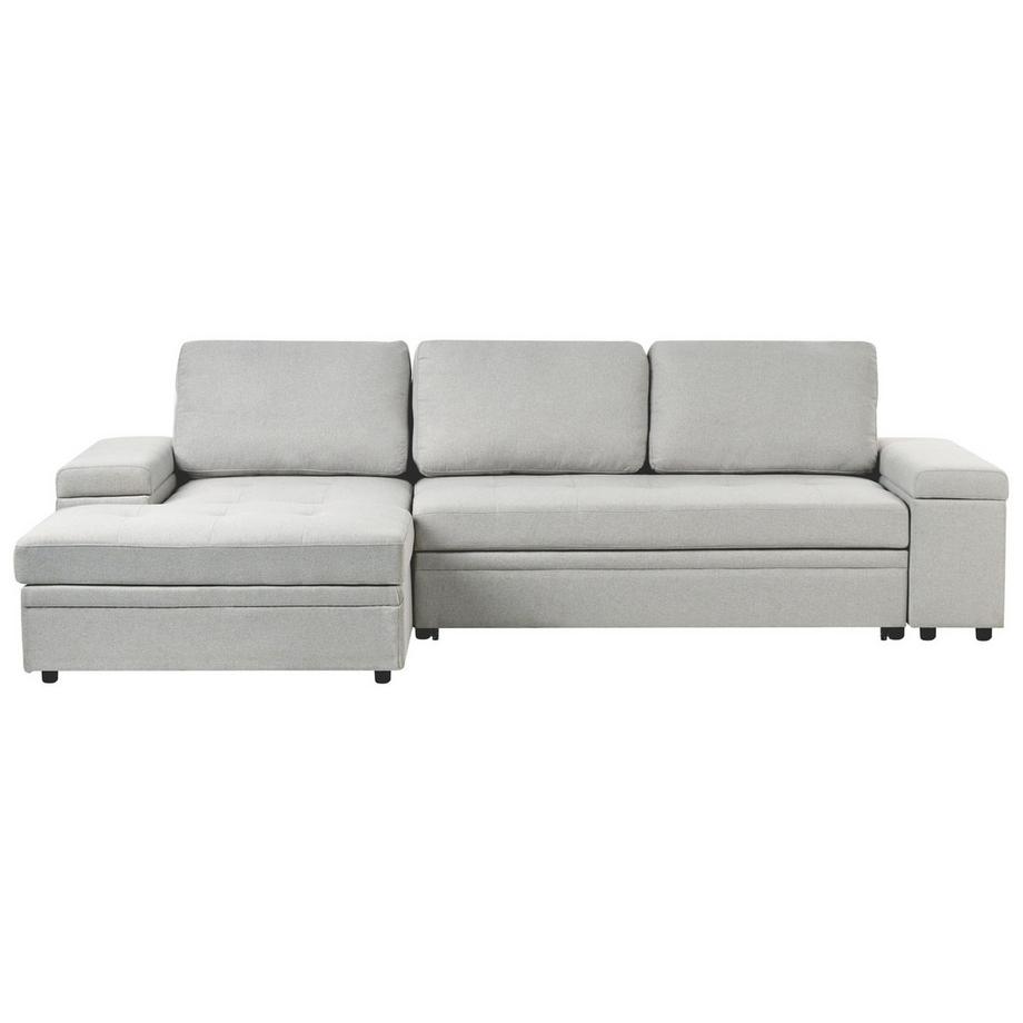 Rechtsseitiges Ecksofa aus Kunstleinen Minimalistisch HRISEY