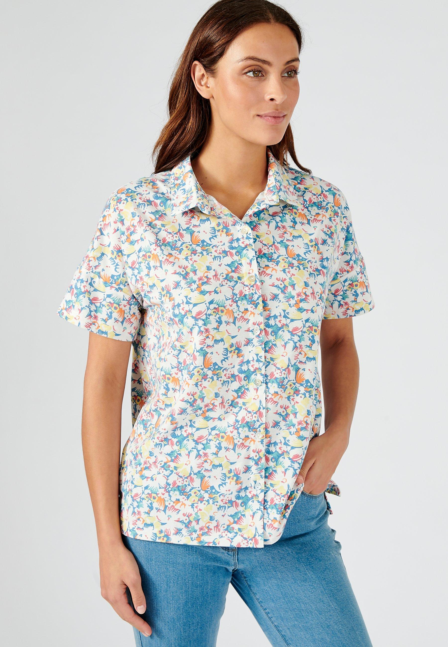 Image of Bluse Aus Climatyl-gewebe. Damen Hellblau 50/52