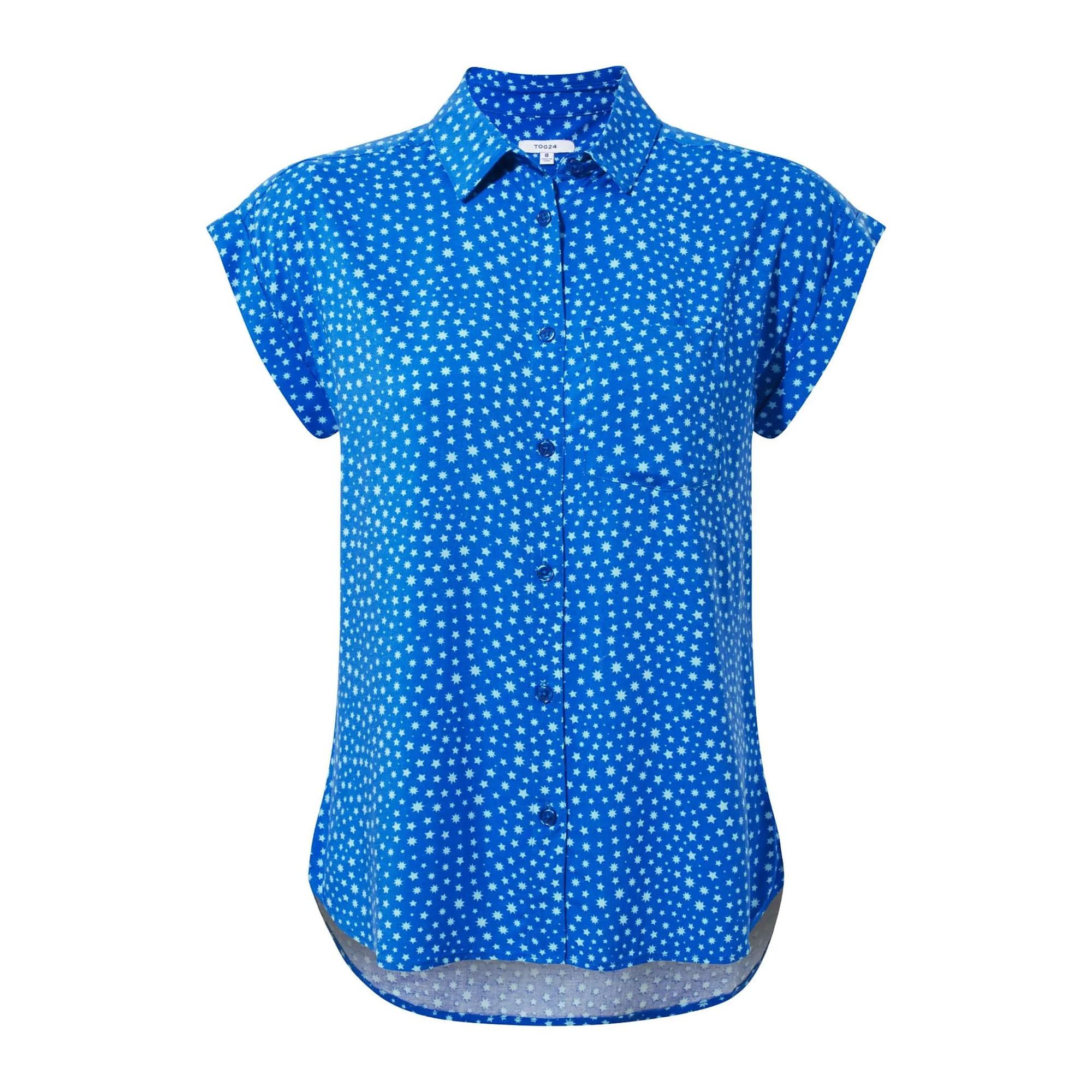 Image of Alston Hemd Kurze Ärmel Damen Bleached Blau 42